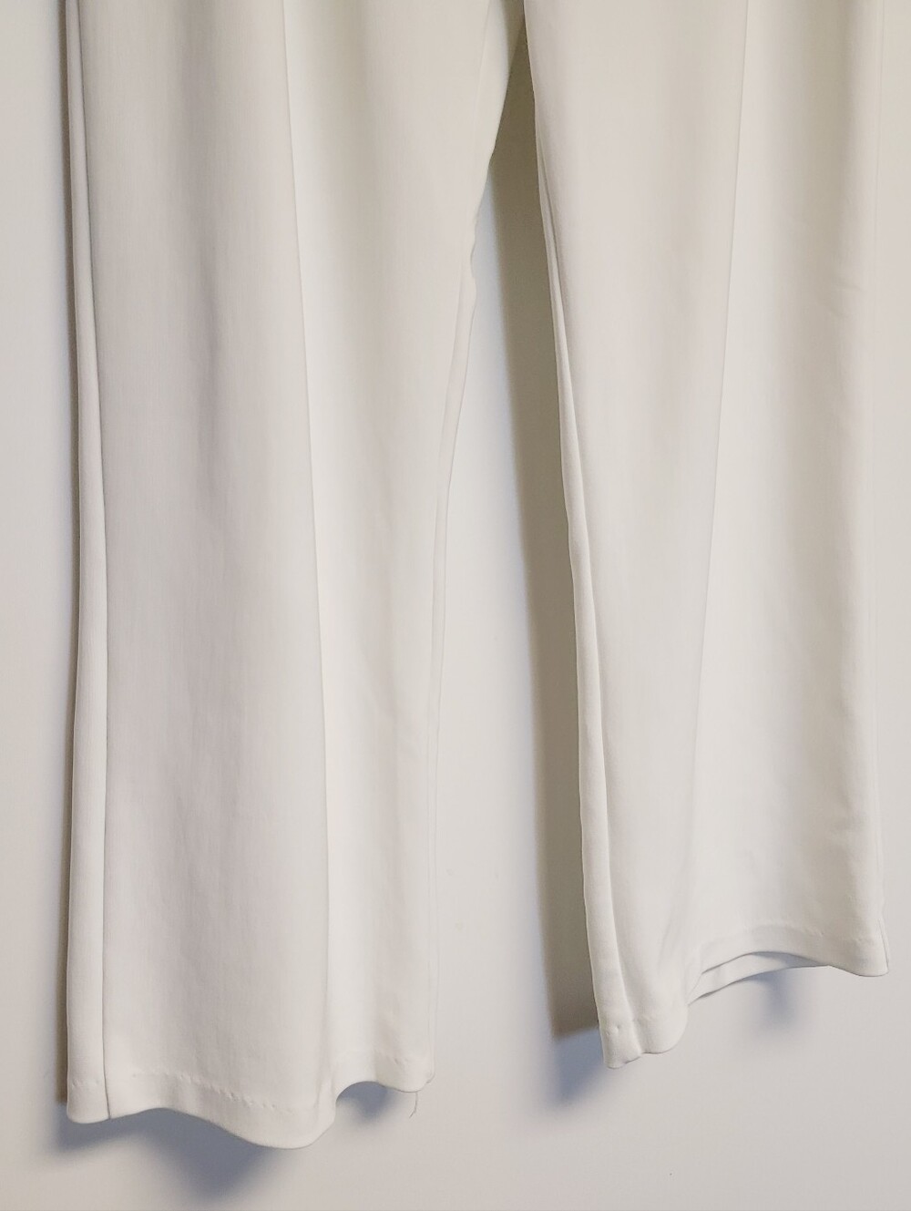 Boston Proper Ivory Coast White High Rise Pull On Slacks Pants L Short Petite - Picture 6 of 10